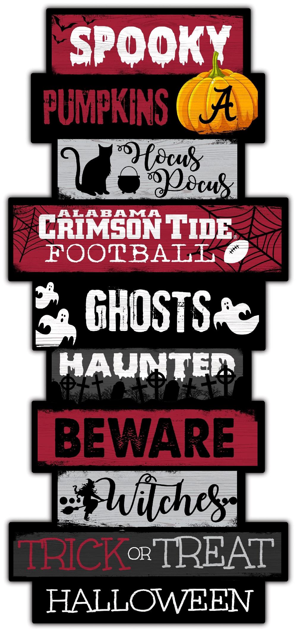 fan creations Alabama Halloween Celebration Stack 24" Sign