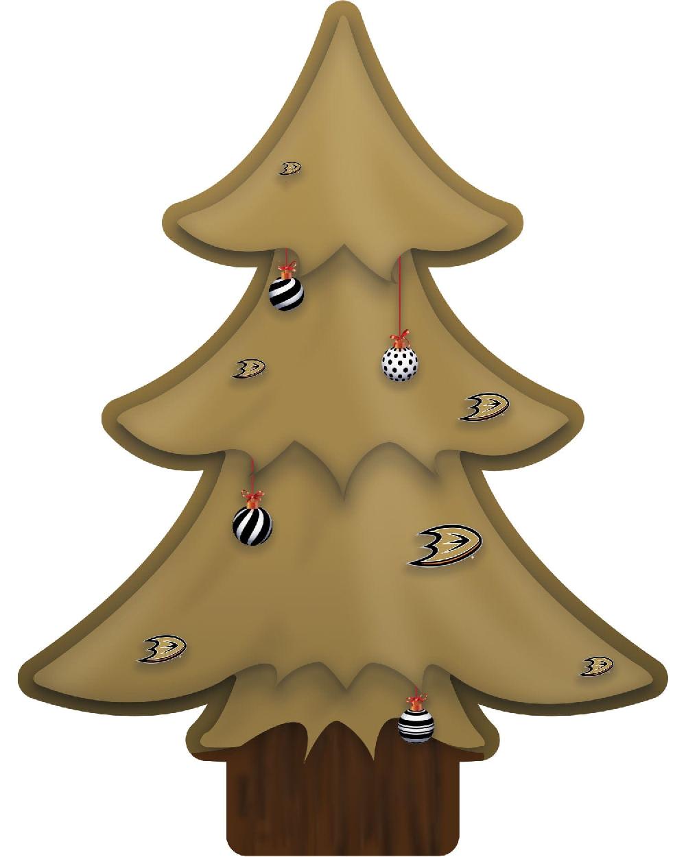 fan creations Anaheim Ducks Team Color Desktop Tree 12in