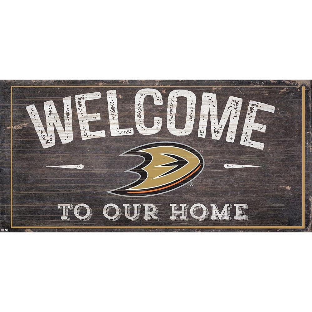 fan creations Anaheim Ducks Welcome Distressed 6x12