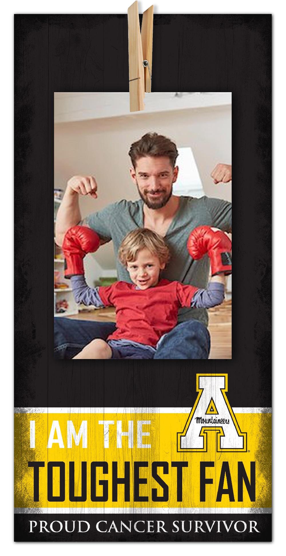 fan creations App State Toughest Fan Clothespin 6x12