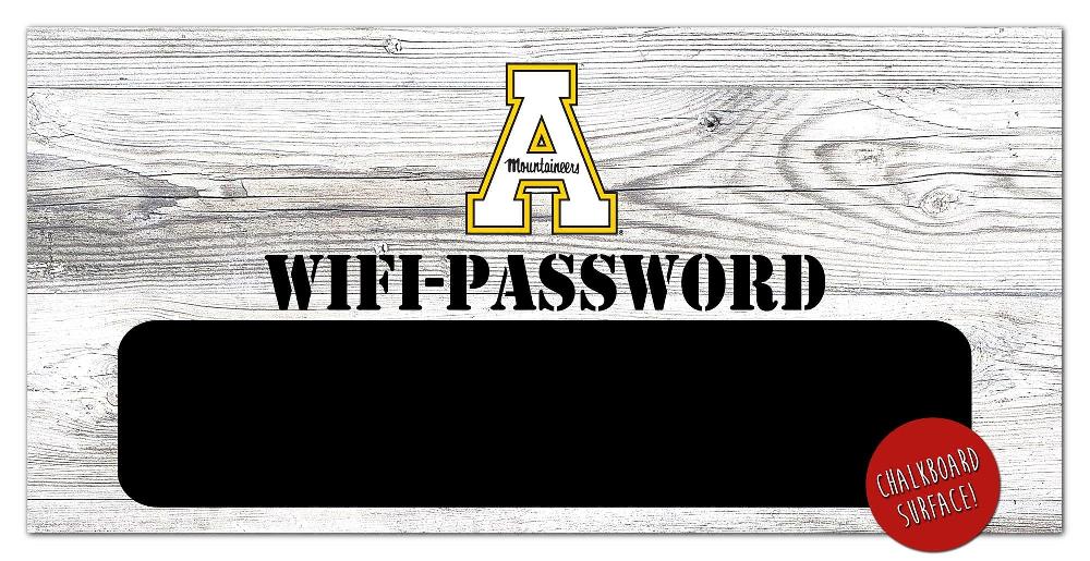 fan creations Appalachian State Wifi Password 6x12 Sign