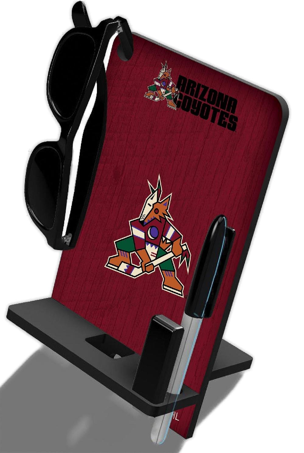 fan creations Arizona Coyotes 4 In 1 Desktop Phone Stand