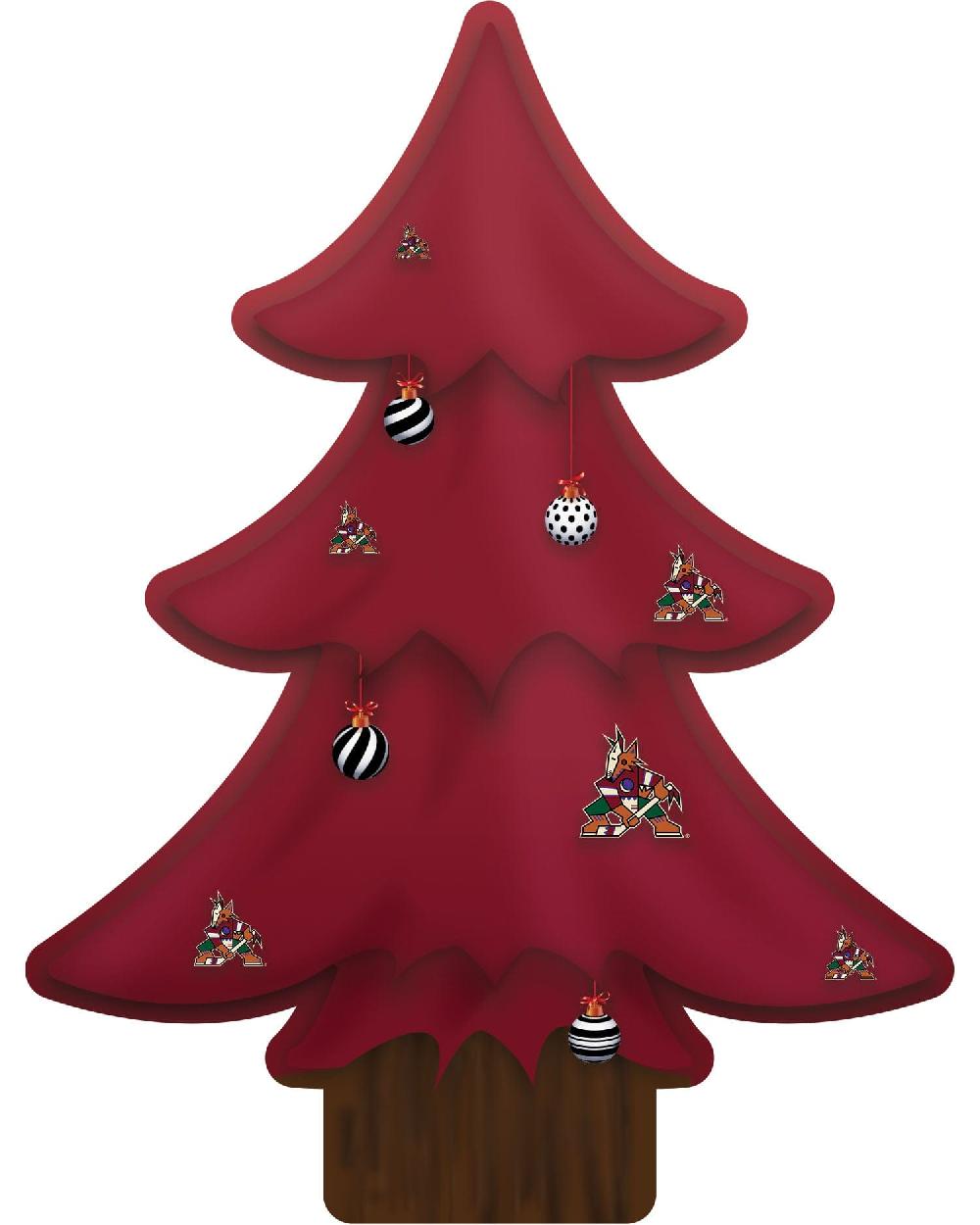fan creations Arizona Coyotes Team Color Desktop Tree 12in