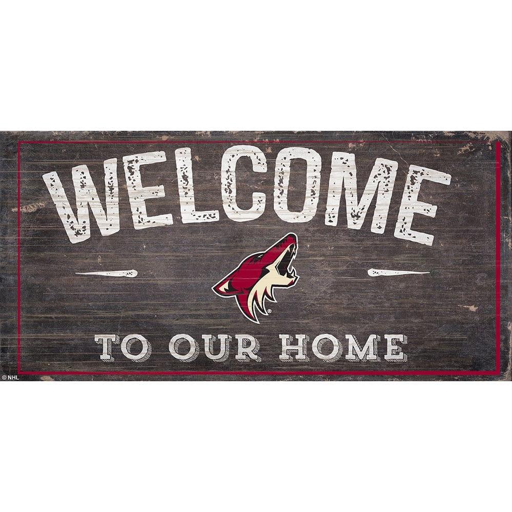 fan creations Arizona Coyotes Welcome Distressed 6x12