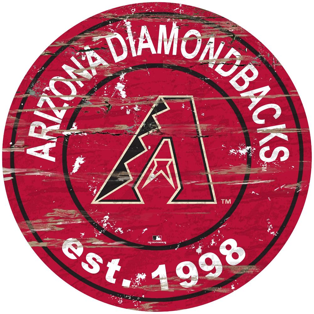 fan creations Arizona Diamondbacks Distressed 24" Circle
