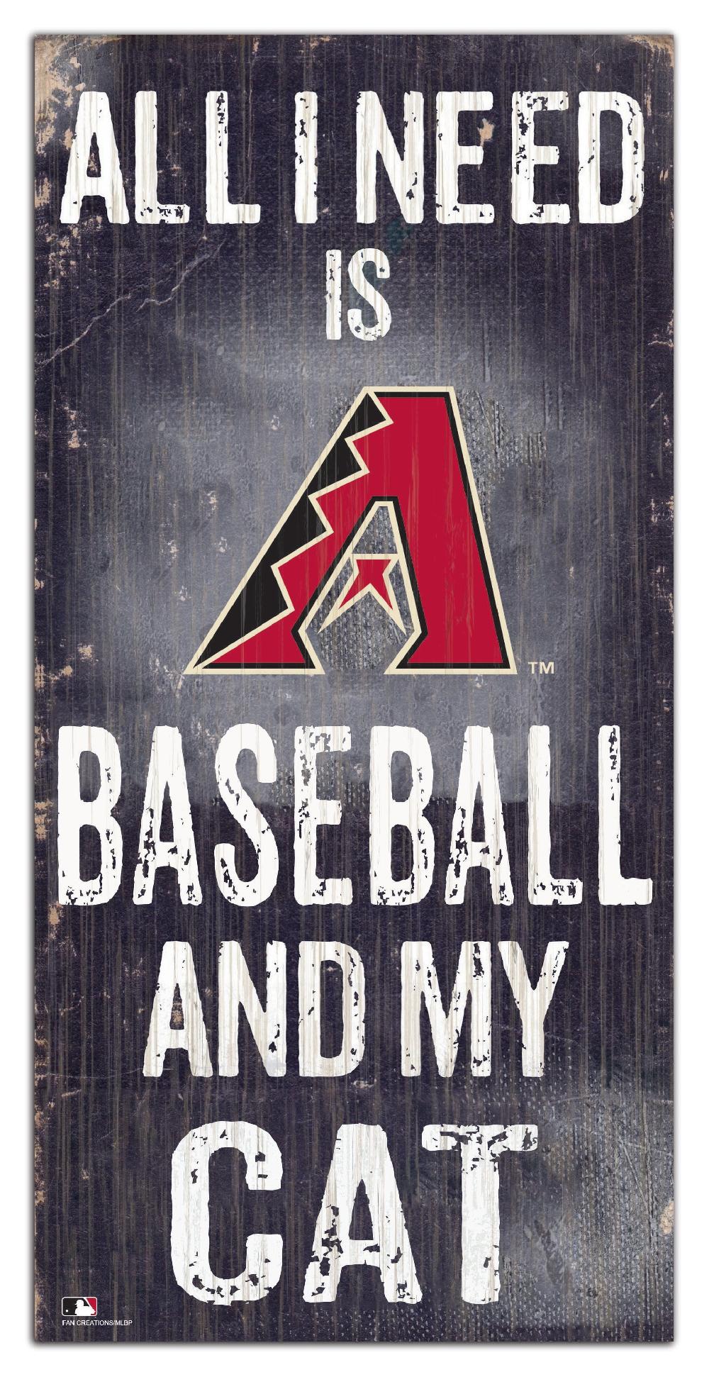 fan creations Arizona Diamondbacks My Cat 6x12 Sign