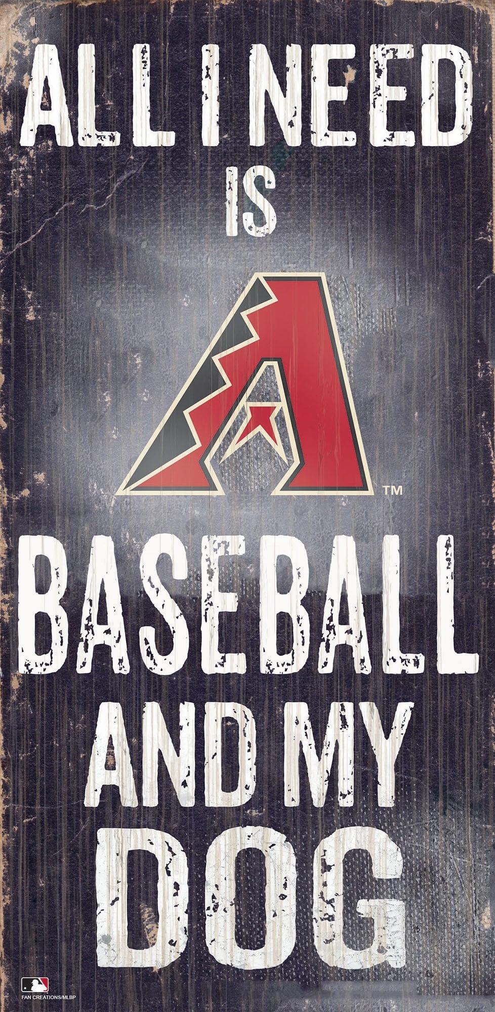 fan creations Arizona Diamondbacks My Dog 6x12 Sign