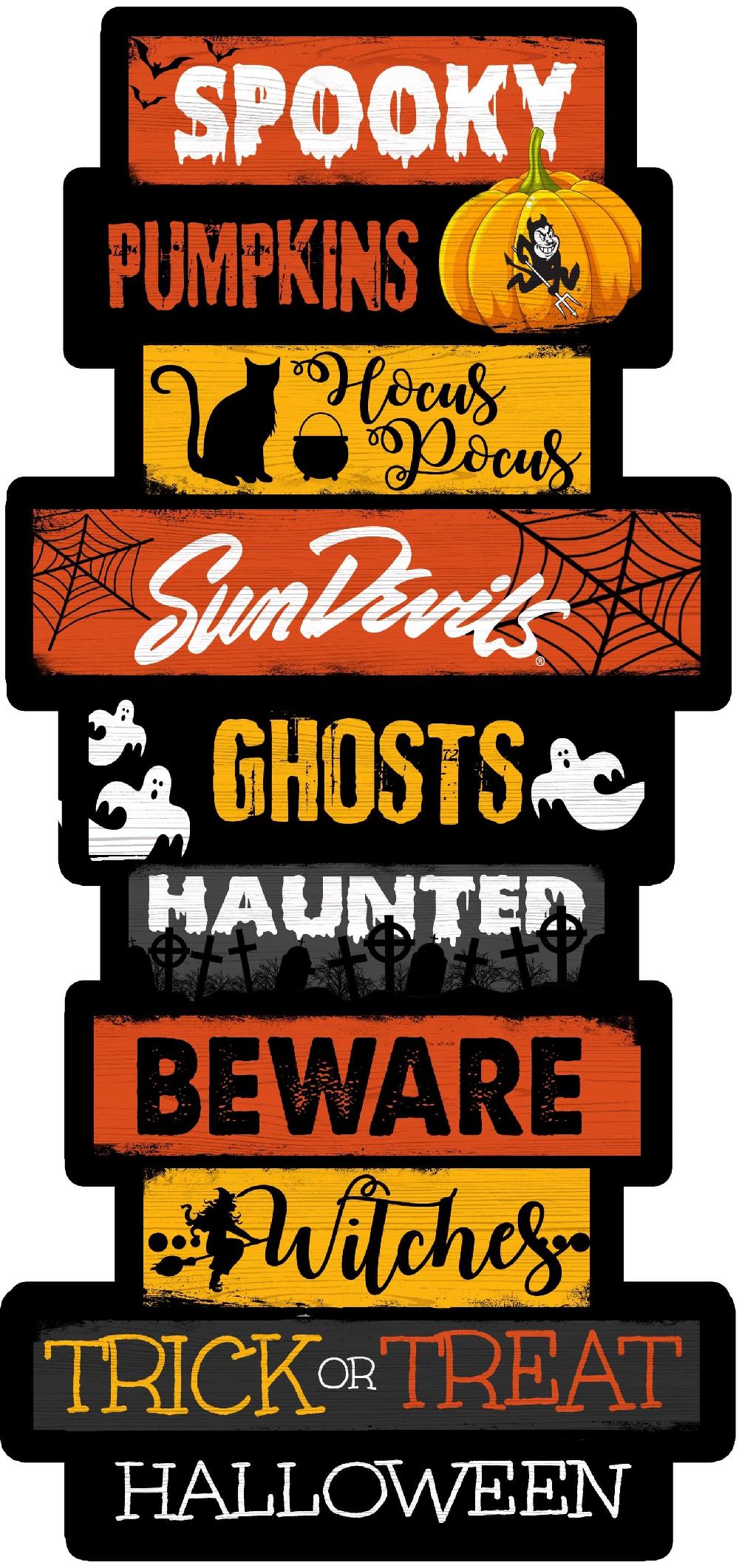 fan creations Arizona State Halloween Celebration Stack 24" Sign