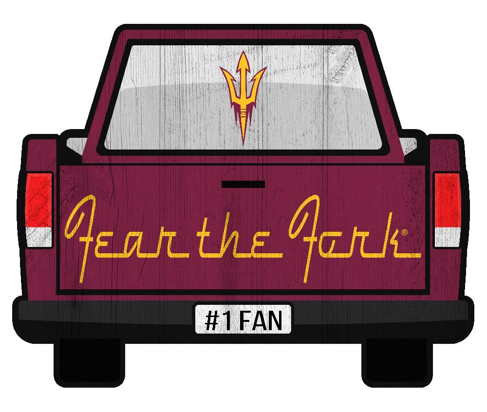 fan creations Arizona State Slogan Truck Back Vintage 12in