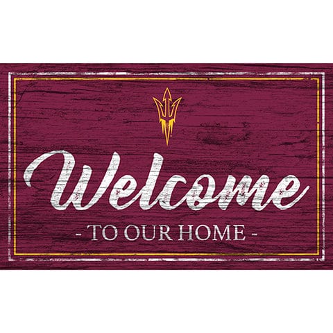fan creations Arizona State Team Color Welcome 11x19 Sign