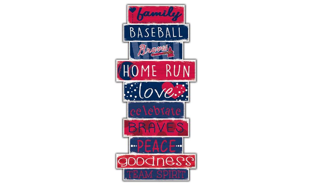 fan creations Atlanta Braves Celebration Stack 24" Sign