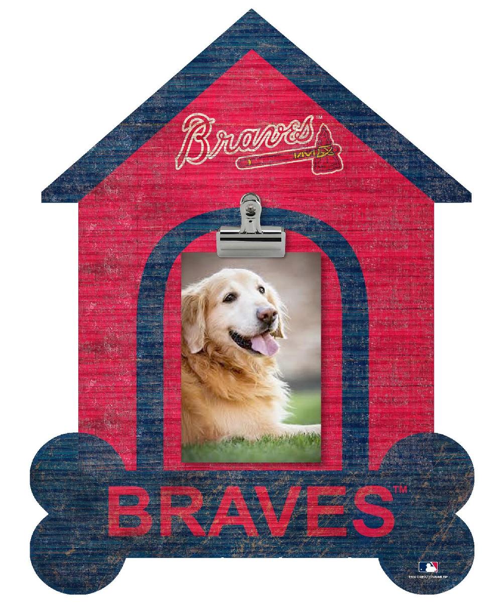 fan creations Atlanta Braves Dog Bone House Clip Frame