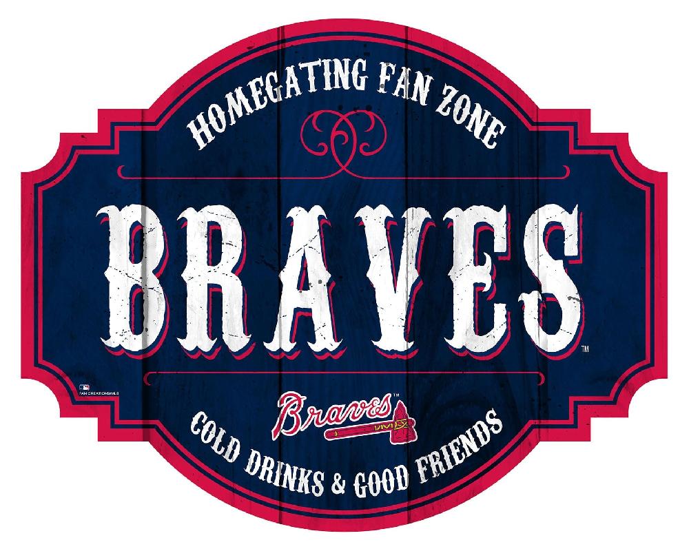 fan creations Atlanta Braves Homegating Tavern 24in Sign