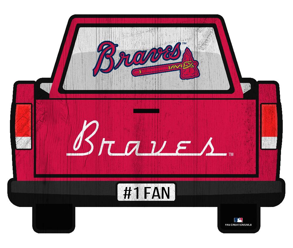 fan creations Atlanta Braves Slogan Truck Back Vintage 12in
