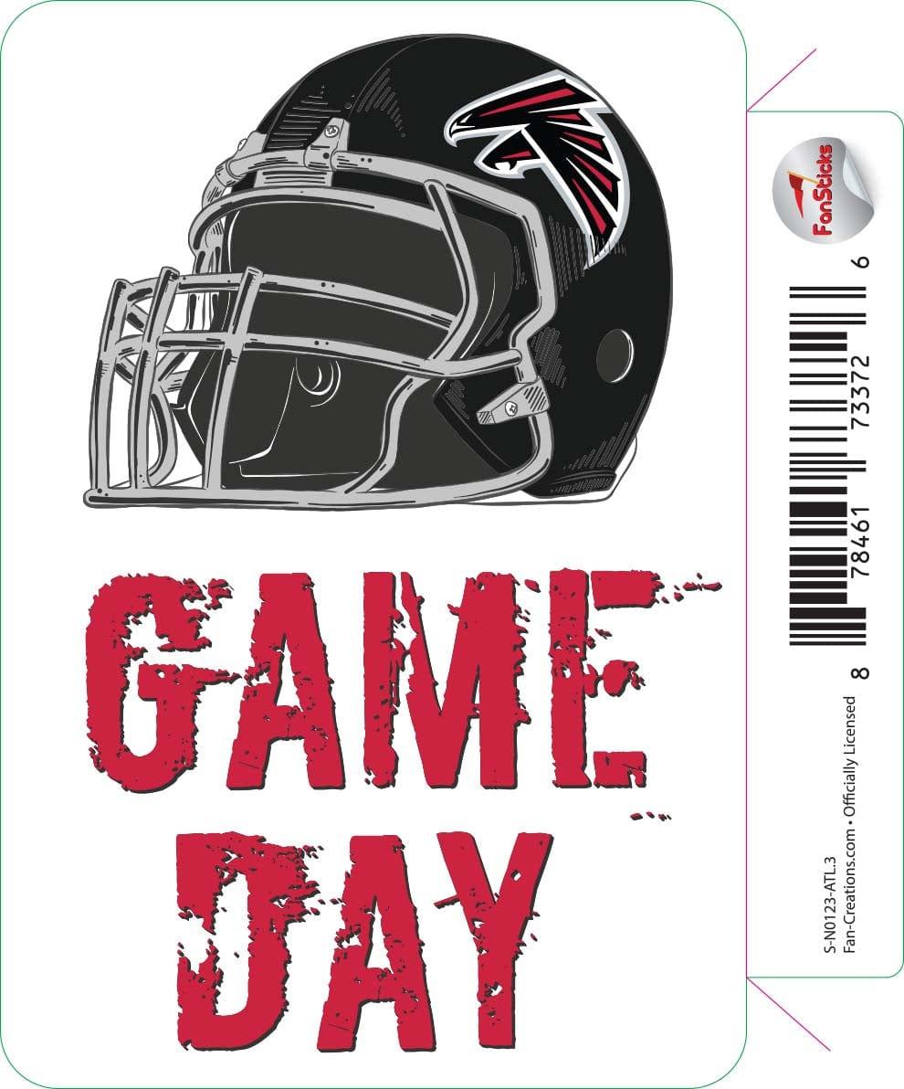 fan creations Atlanta Falcons 3in Decal "Game Day" Helmet