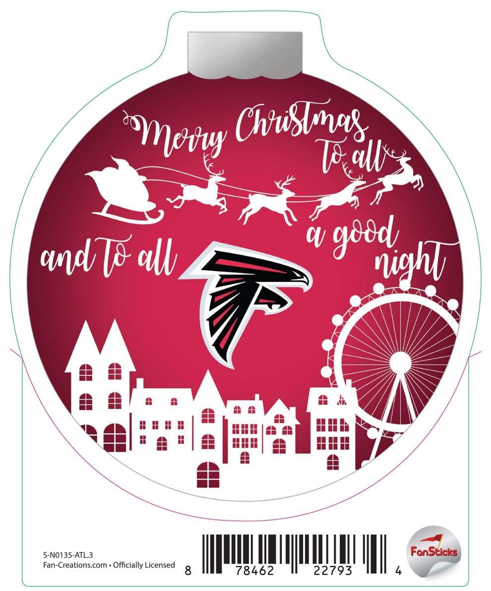 fan creations Atlanta Falcons 3in Decal "Town Ornament"