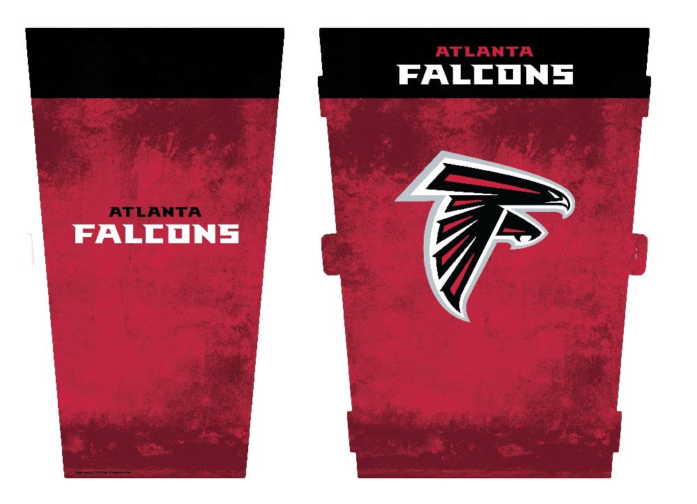 fan creations Atlanta Falcons Team Color Waste Bin Large