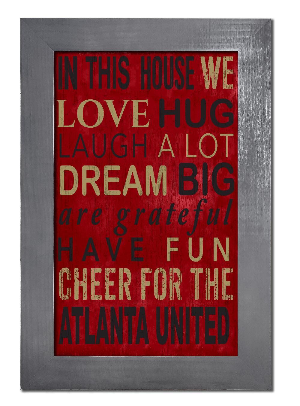 fan creations Atlanta United Color In This House 11x19 Framed