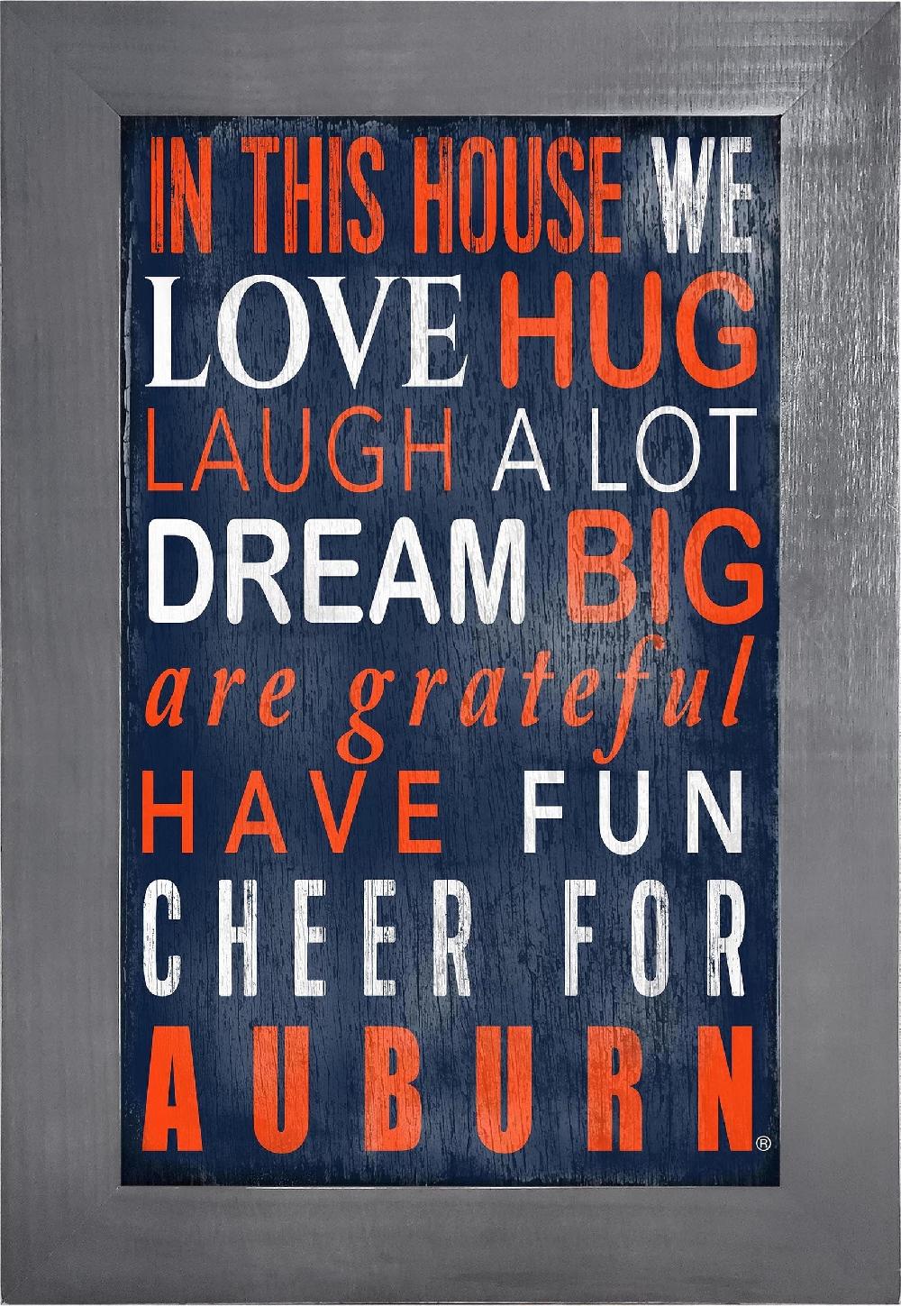 fan creations Auburn Color In This House 11x19 Framed