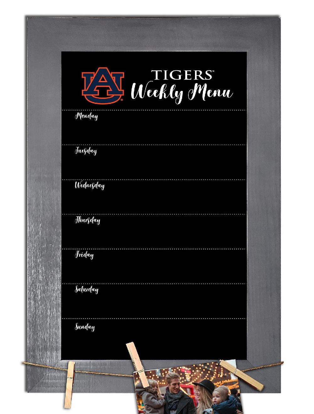 fan creations Auburn Weekly Chalkboard With Frame & Clothespins