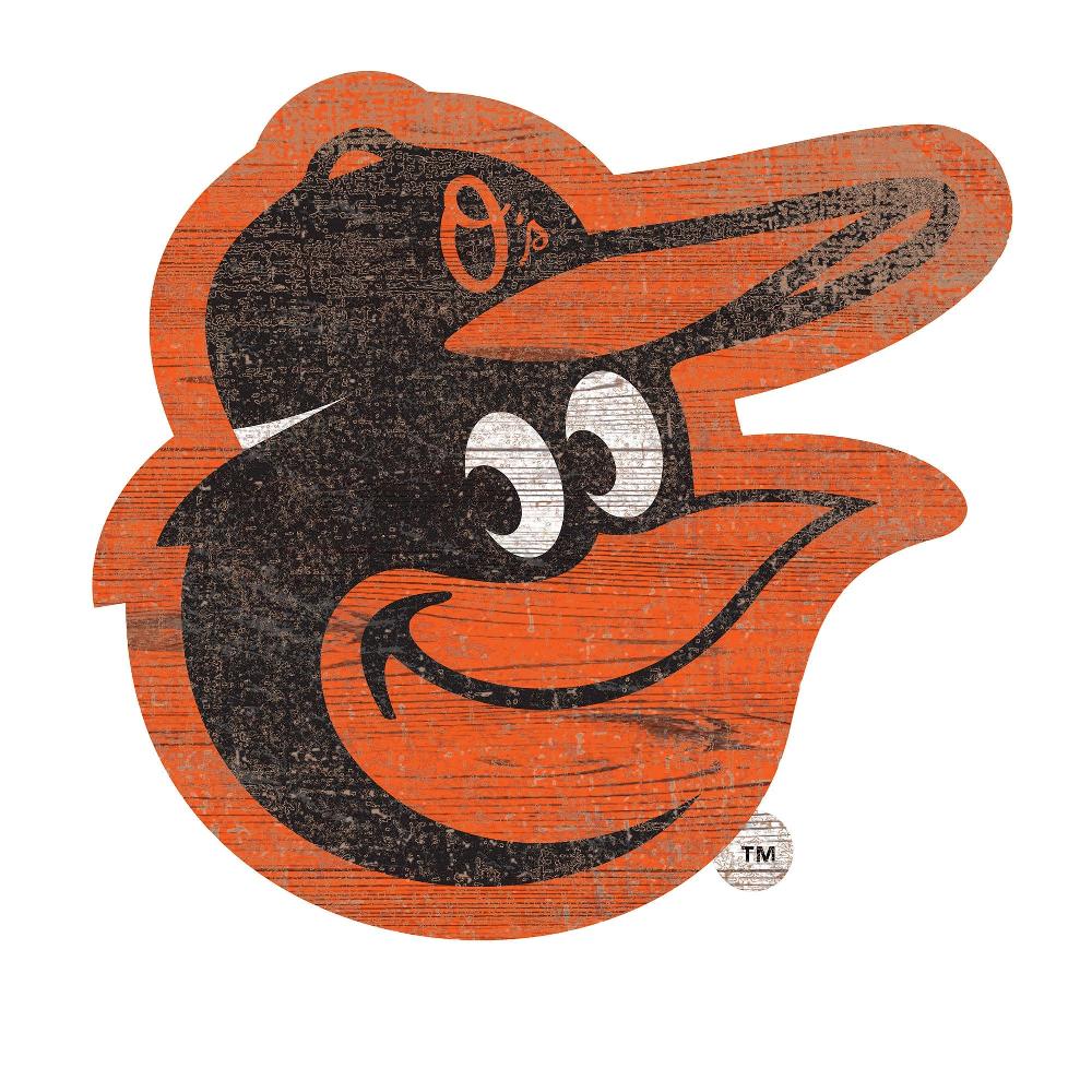 fan creations Baltimore Orioles Distressed Logo Cutout Sign