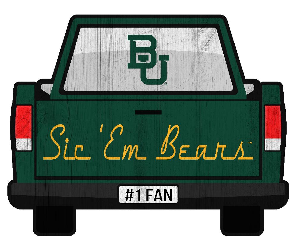 fan creations Baylor Slogan Truck Back Vintage 12in