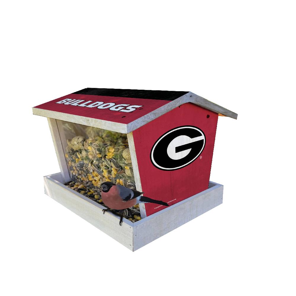 fan creations Bird Feeder for Sports Fans - Assembled - University of Georgia