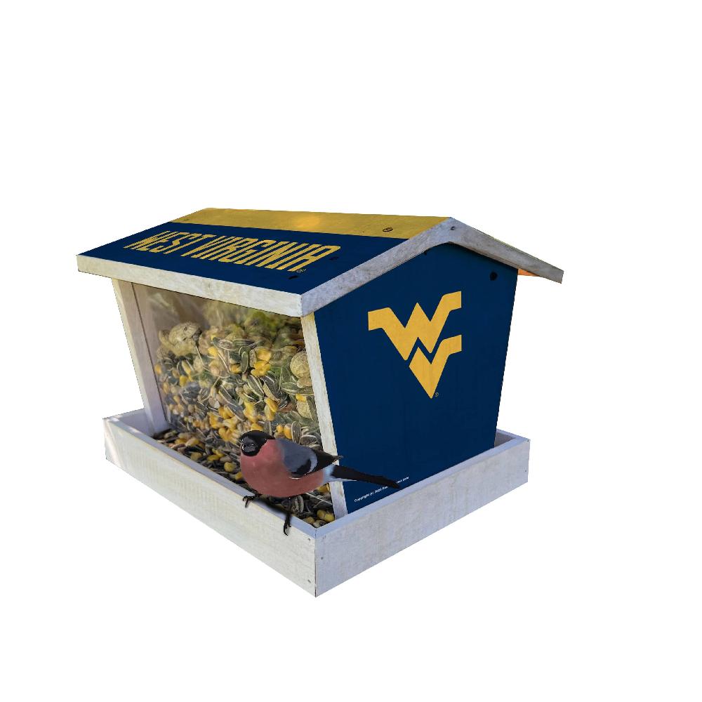 fan creations Bird Feeder for Sports Fans - Assembled - West Virginia University