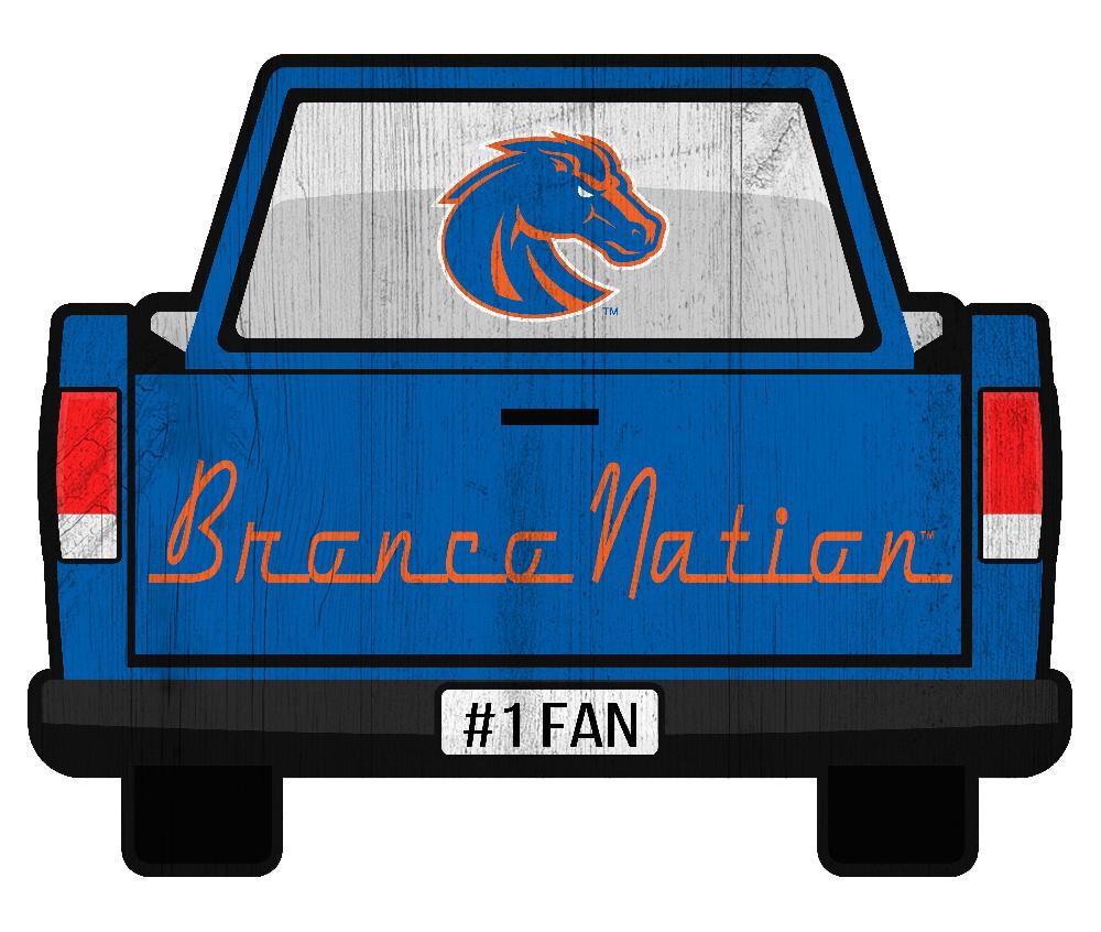 fan creations Boise State Slogan Truck Back Vintage 12in