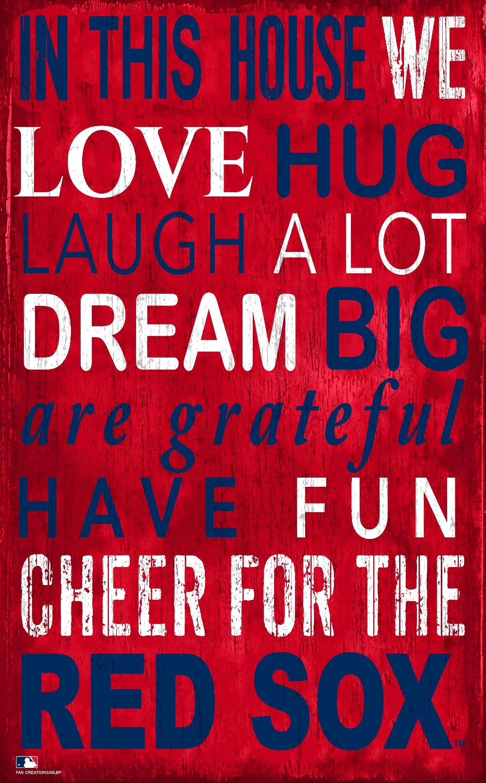 fan creations Boston Red Sox In This House 11x19 Sign