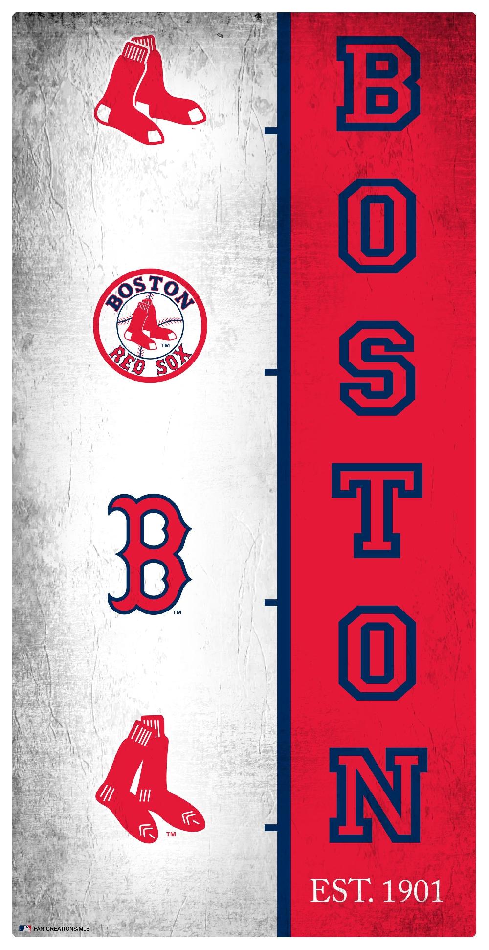 fan creations Boston Red Sox Team Logo Progression 6x12