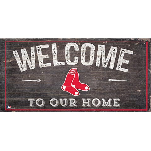 fan creations Boston Red Sox Welcome Distressed Sign
