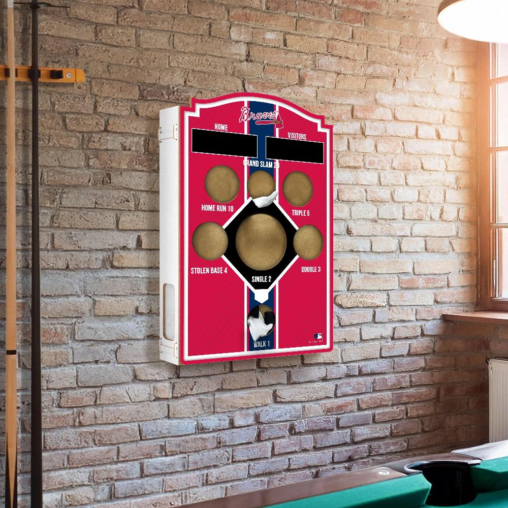fan creations Brightline MLB Atlanta Braves Wall Bean Bag Toss