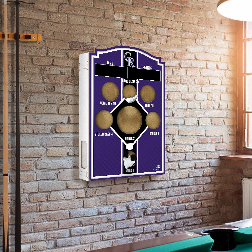 fan creations Brightline MLB Colorado Rockies Wall Bean Bag Toss