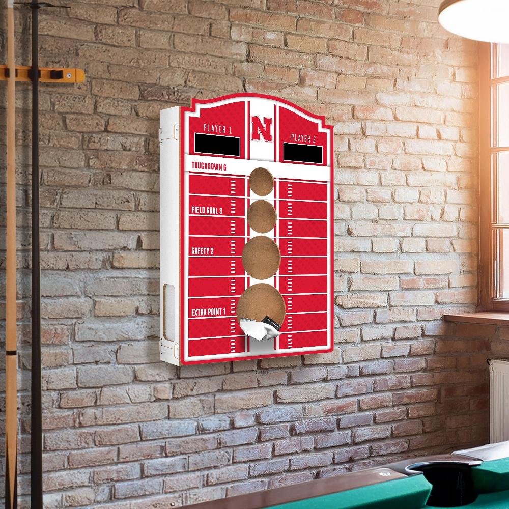fan creations Brightline NCAA University of Nebraska Wall Bean Bag Toss