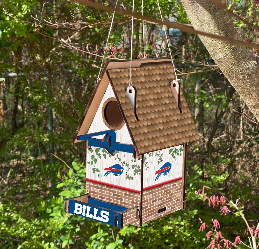 fan creations Buffalo Bills Team Bird House Unassembled