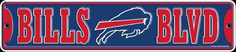 fan creations Buffalo Bills Team Boulevard Metal 4x18