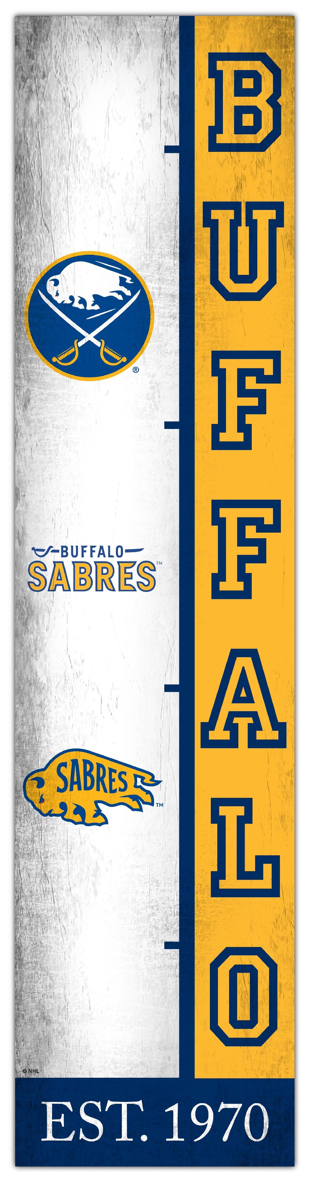 fan creations Buffalo Sabres Team Logo Progression 6x24