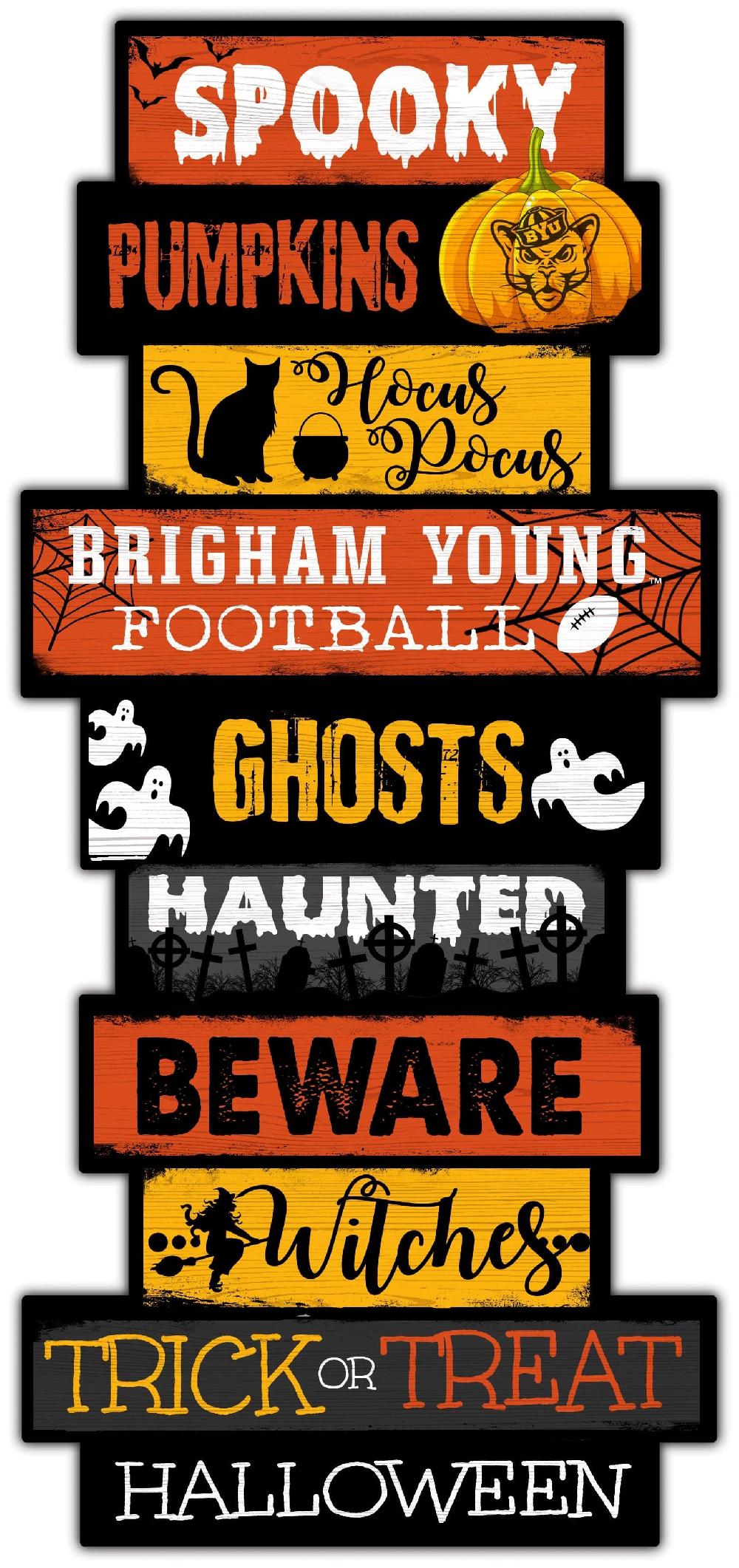 fan creations BYU Halloween Celebration Stack 24" Sign
