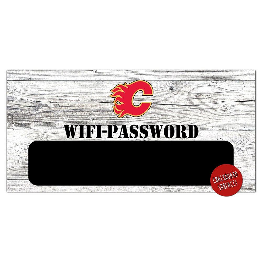 fan creations Calgary Flames Wifi Password 6x12 Sign