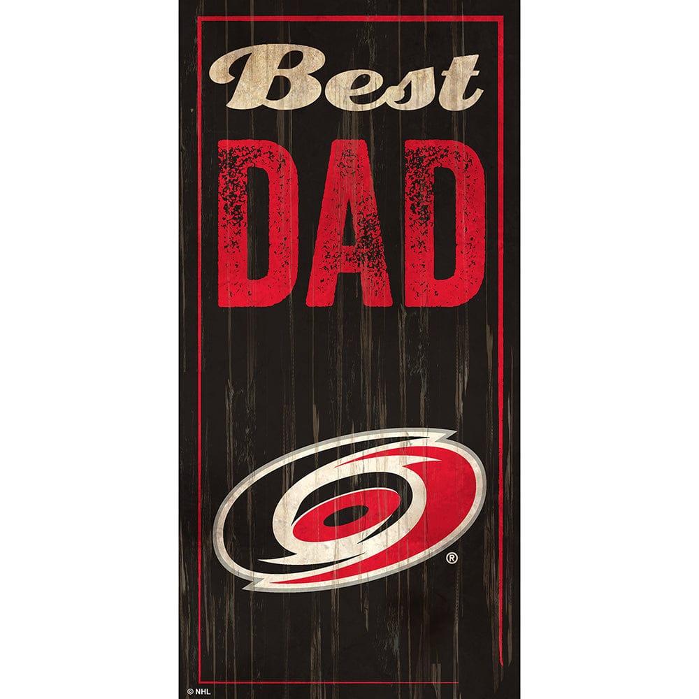 fan creations Carolina Hurricanes Best Dad 6x12 Sign