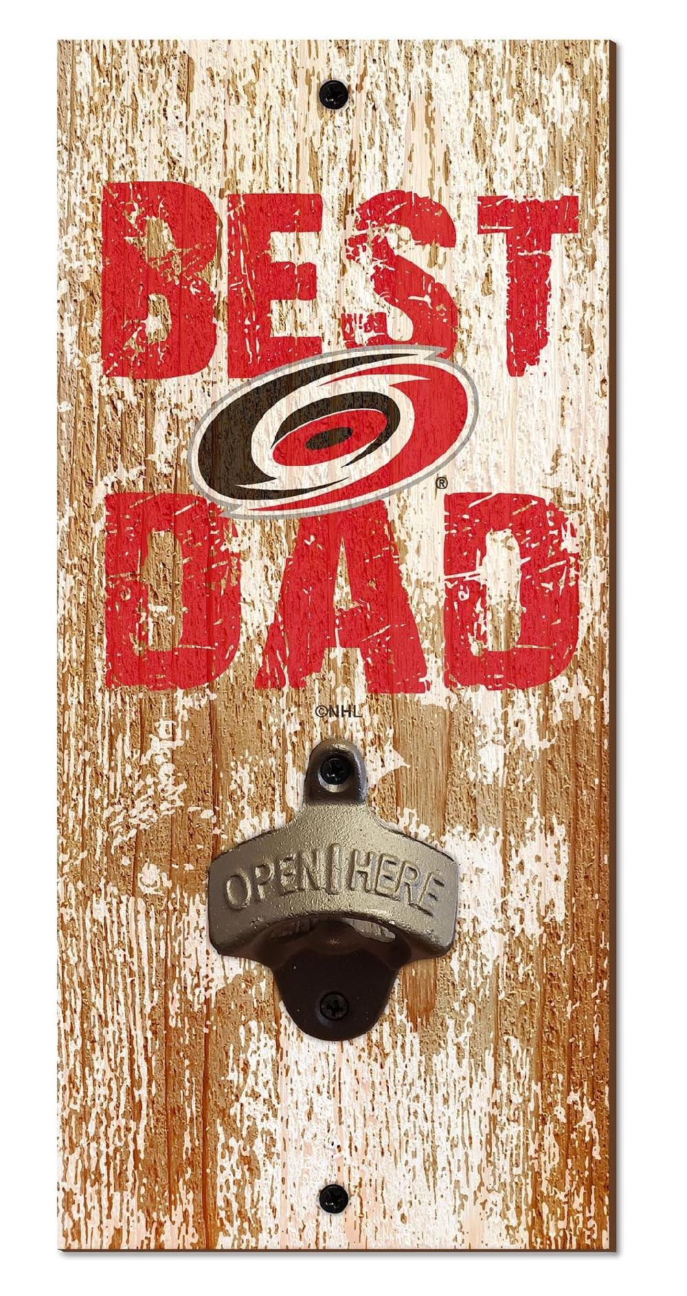 fan creations Carolina Hurricanes Best Dad Bottle Opener