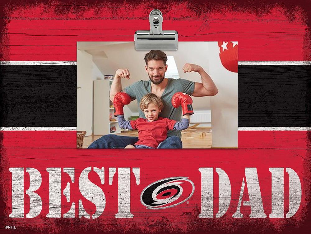 fan creations Carolina Hurricanes Best Dad With Stripe Clip Frame
