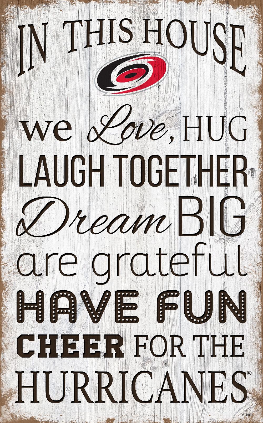 fan creations Carolina Hurricanes In This House 11x19