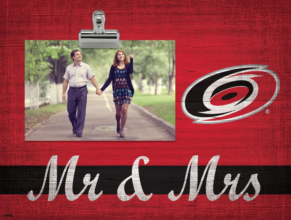 fan creations Carolina Hurricanes Mr & Mrs Clip Frame