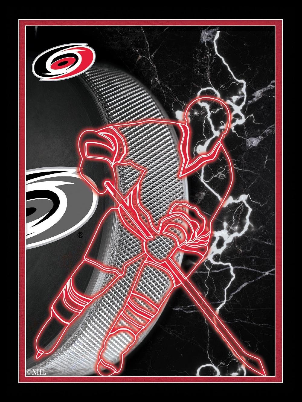 fan creations Carolina Hurricanes Neon Player 12x16