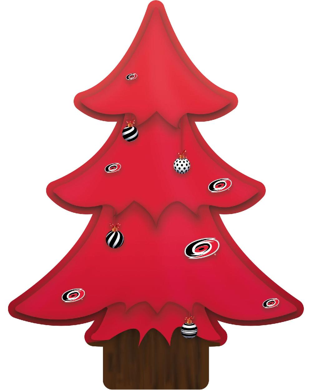 fan creations Carolina Hurricanes Team Color Desktop Tree 12in