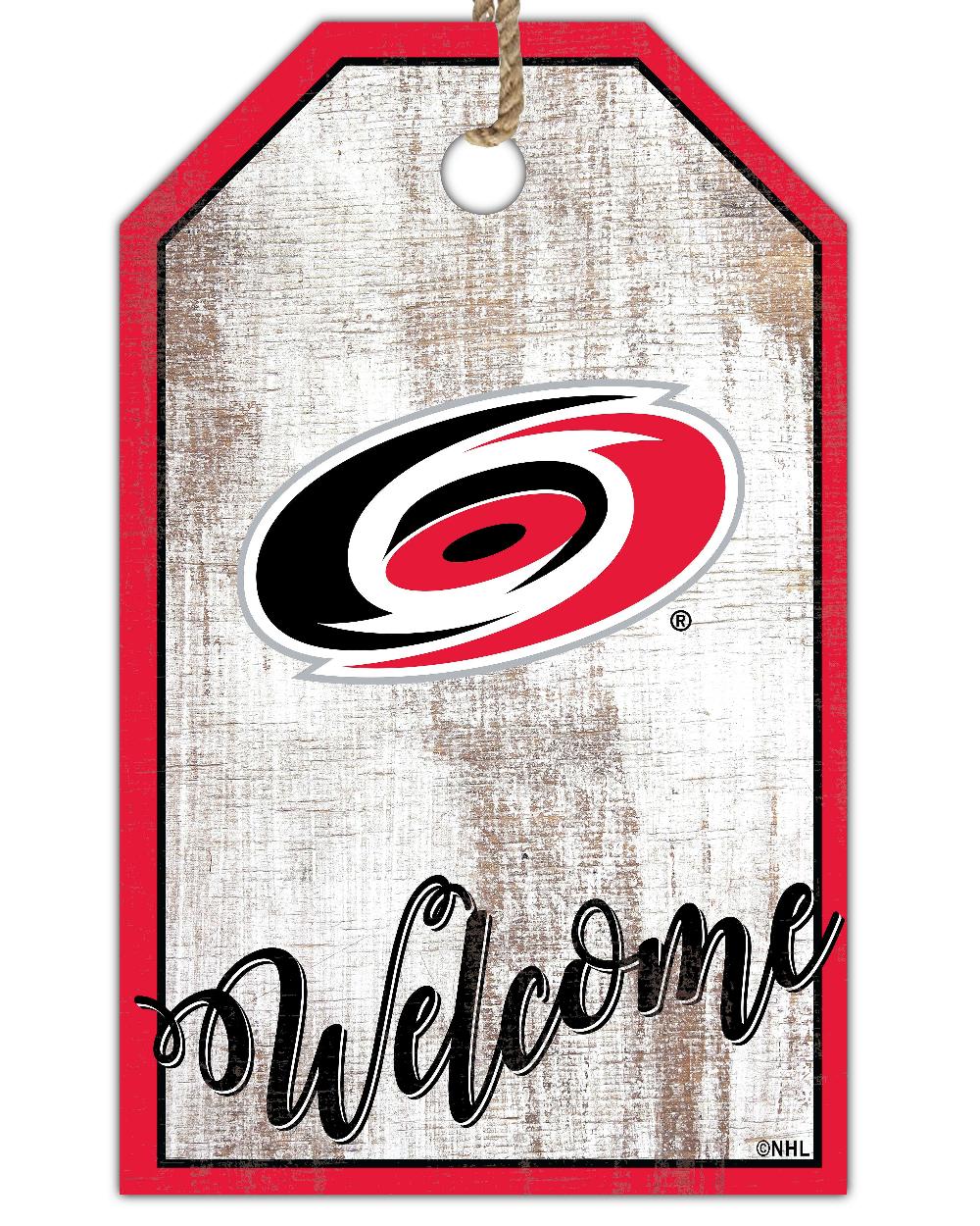fan creations Carolina Hurricanes Welcome 11x19 Tag