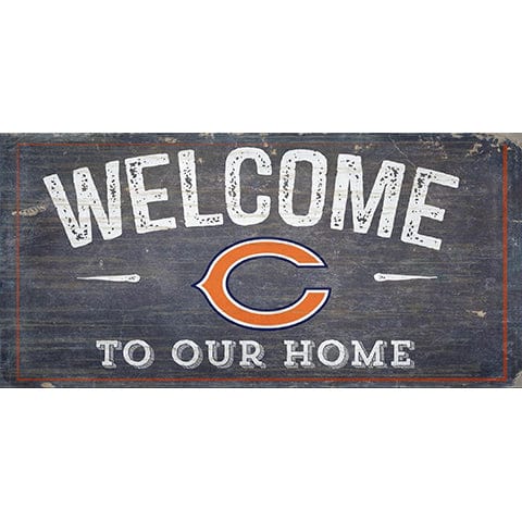 fan creations Chicago Bears Welcome Distressed 6 x 12