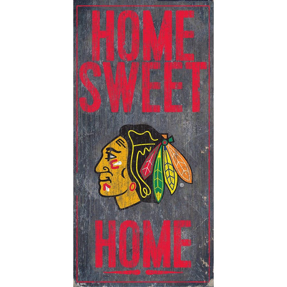 fan creations Chicago Blackhawks Home Sweet Home 6x12